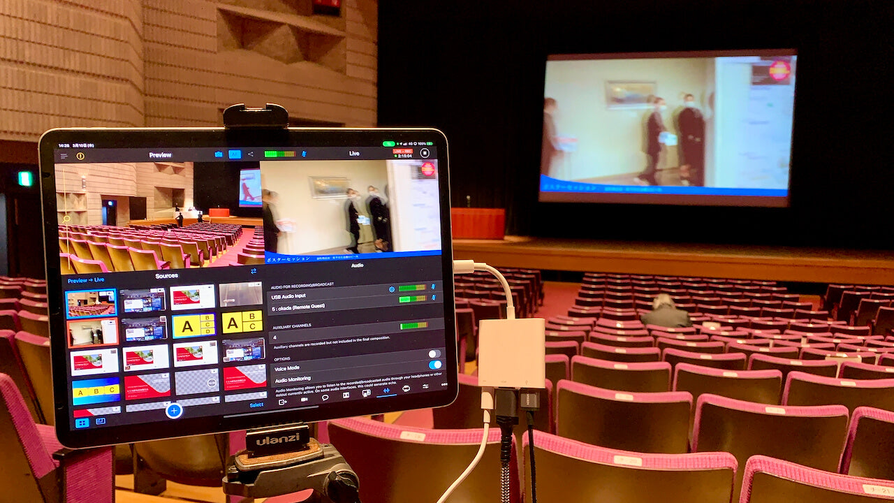 Switcher Studio used in a theater