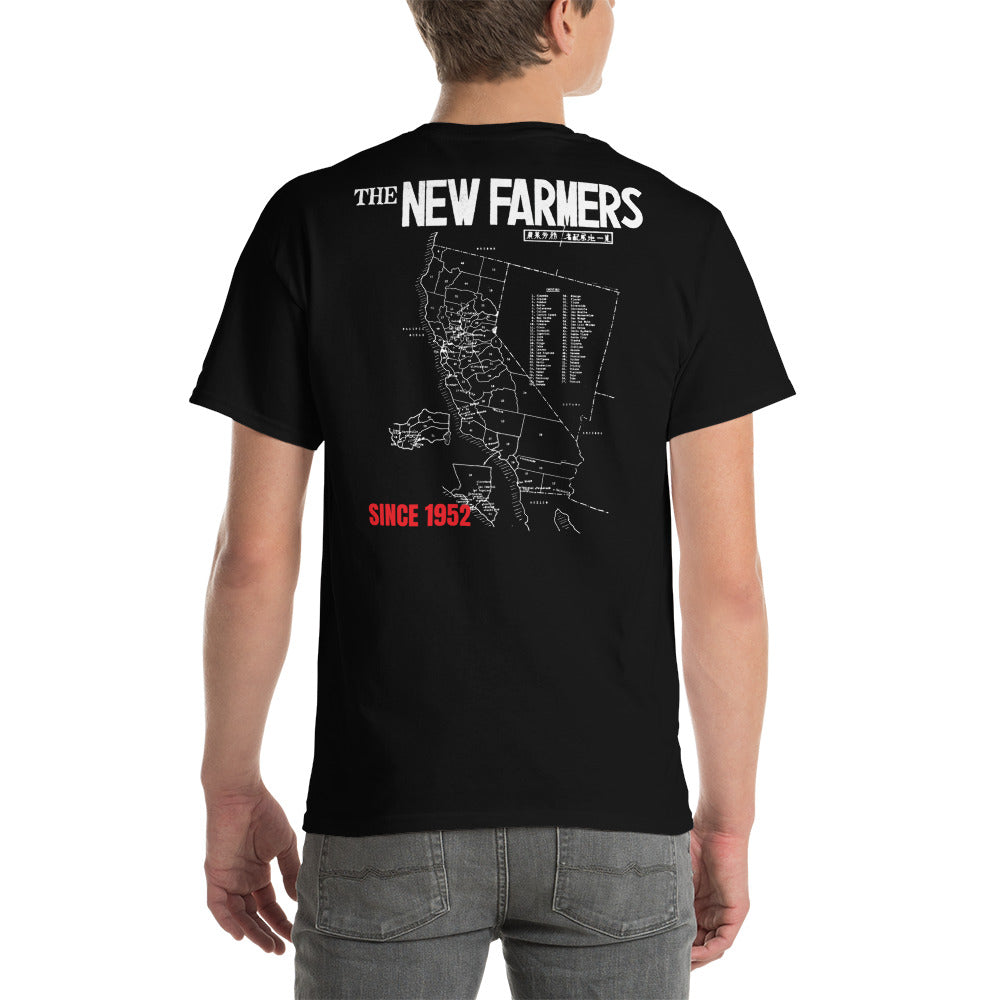 【寄付金付】The New Farmers Tシャツ ・表タイトル大 (半袖・黒・送料込)*