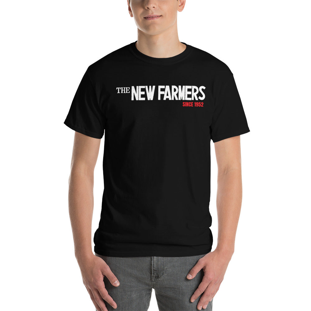 【寄付金付】The New Farmers Tシャツ ・表タイトル大 (半袖・黒・送料込)*