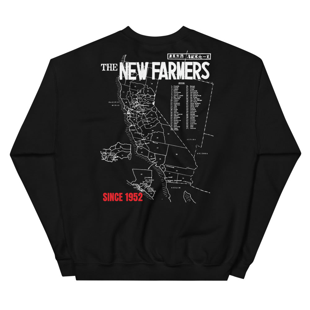 【寄付金付】The New Farmers トレーナー (ユニセックス・黒・送料込)